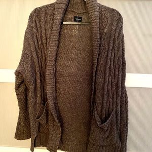 American Eagle charcoal grey oversized cardigan